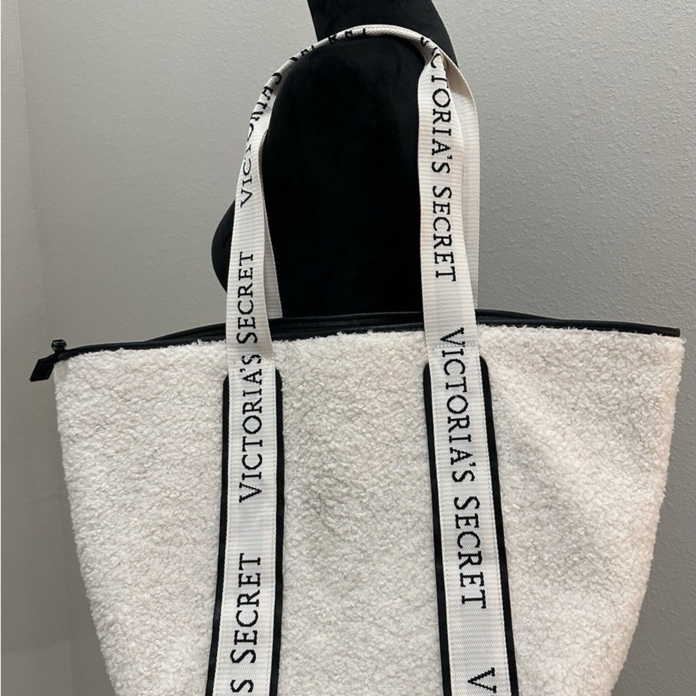Victoria's Secret White Tote Minimalist Design